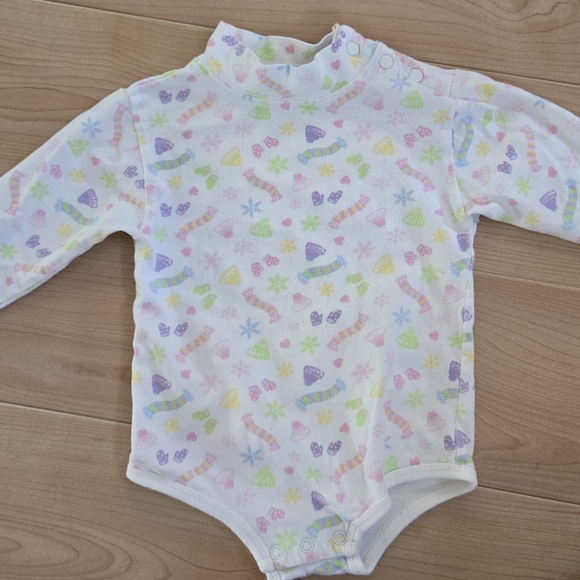 Vintage 1990s 2000s Y2K Miniwear pastel candy print mock neck bodysuit - Picture 6 of 6